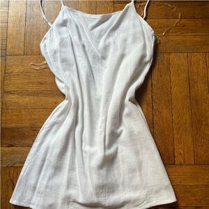 Elegant White Slip Dress